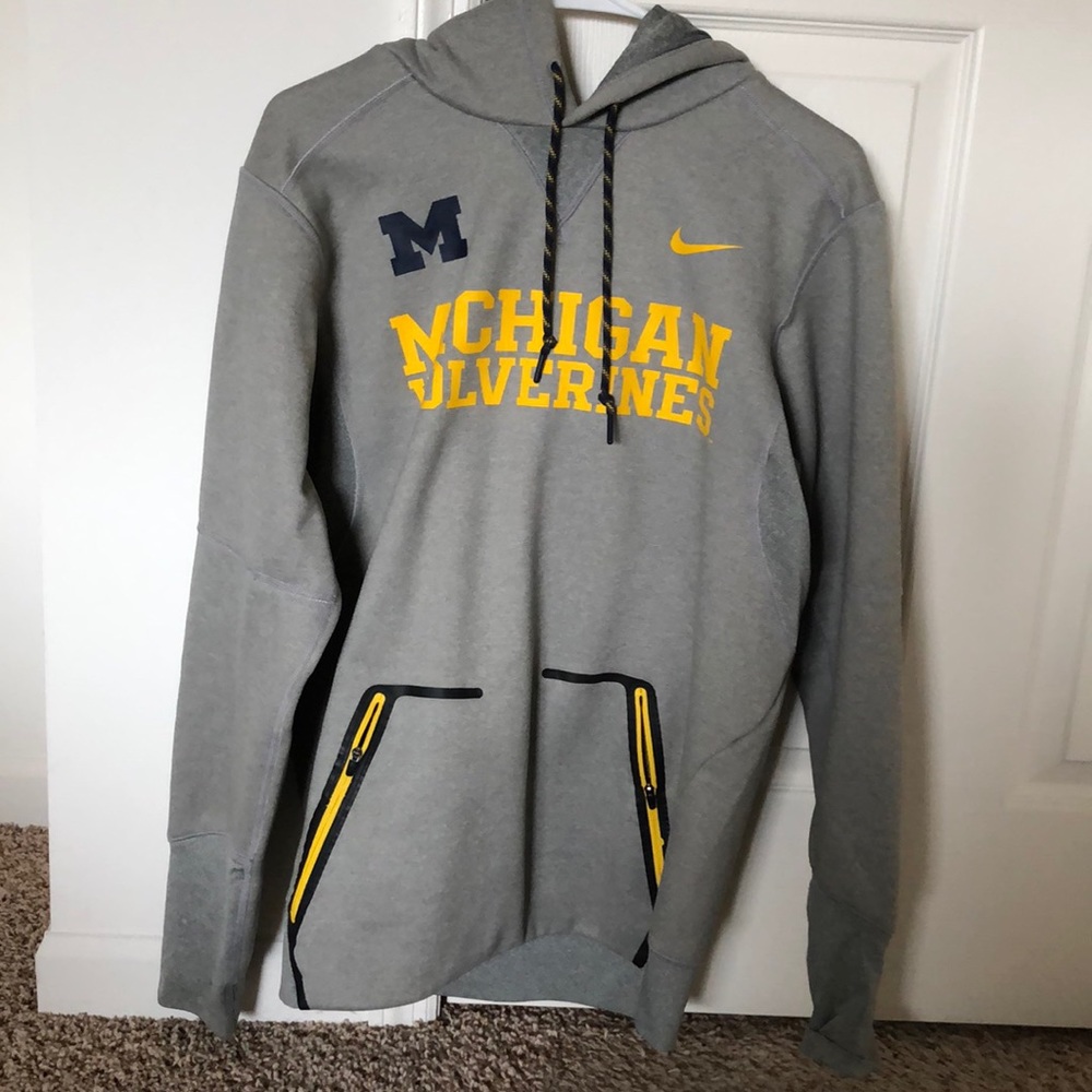 University of Michigan Nike grey hoodie